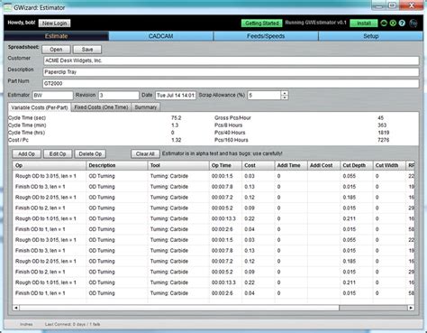 cnc machining estimate software|manufacturing estimating software free.